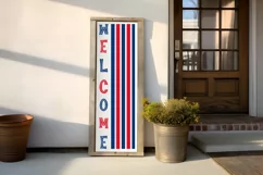 Welcome SVG, 4th Of July Porch Sign SVG Design Product Image 3