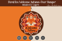 Floral Fox Welcome Autumn Sign Product Image 3