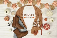 Welcome autumn SVG, Harvest Season SVG, Autumn Floral SVG Product Image 2