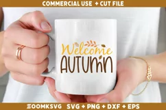Welcome Autumn SVG, Autumn SVG, Fall SVG, Cricut SVG Product Image 2