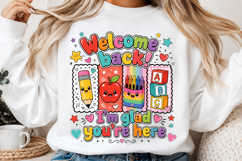 Welcome Back Teacher PNG, Back to School Sublimation Shirt D Product Image 3