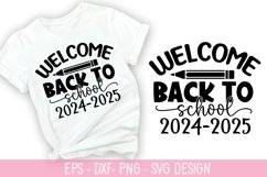 Welcome back to school 2024 - Teacher SVG Design Product Image 1