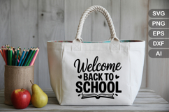 Welcome Back To School SVG File | Back to School SVG Product Image 3