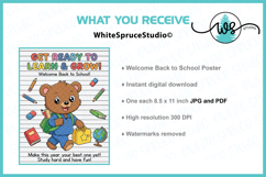 Welcome Back to School Poster Printable JPG PDF Product Image 2