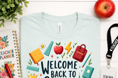Welcome Back To School Png, Teacher Png, Retro School Png, Product Image 8