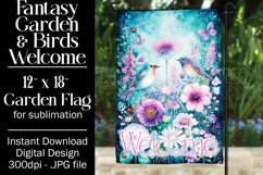 Fantasy Garden Flag, Welcome Garden Flag Sublimation, d13 Product Image 1