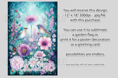 Fantasy Garden Flag, Welcome Garden Flag Sublimation, d13 Product Image 2