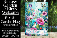 Fantasy Garden Flag, Welcome Garden Flag Sublimation, d2 Product Image 1