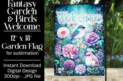 Fantasy Garden Flag, Welcome Garden Flag Sublimation, d4 Product Image 1