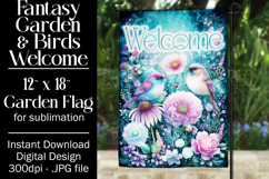 Fantasy Garden Flag, Welcome Garden Flag Sublimation, d5 Product Image 1