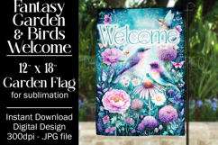 Fantasy Garden Flag, Welcome Garden Flag Sublimation, d7 Product Image 1