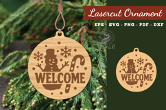 Welcome Christmas Lasercut Ornament Product Image 1