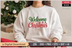 Welcome Christmas SVG | Christmas SVG | Holiday SVG | Xmas Product Image 1