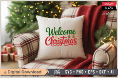 Welcome Christmas SVG | Christmas SVG | Holiday SVG | Xmas Product Image 4