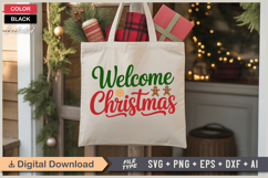 Welcome Christmas SVG | Christmas SVG | Holiday SVG | Xmas Product Image 5
