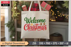Welcome Christmas SVG | Christmas SVG | Holiday SVG | Xmas Product Image 5