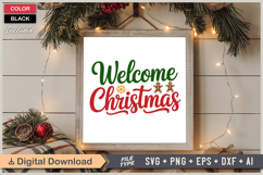 Welcome Christmas SVG | Christmas SVG | Holiday SVG | Xmas Product Image 6