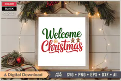 Welcome Christmas SVG | Christmas SVG | Holiday SVG | Xmas Product Image 6