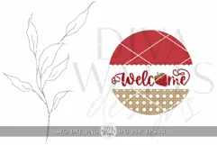 Welcome SVG Summer Strawberry svg Strawberry Porch Decor svg Product Image 2