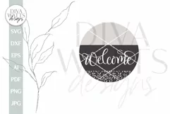 Welcome SVG Farmhouse Door Hanger SVG Farmhouse Welcome SVG Product Image 2
