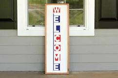 Welcome SVG, 4th Of July Porch Sign SVG Design Product Image 3