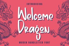 WelcomeDragon - Moden Handletter Font Product Image 1