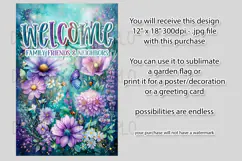 Dragonflies Garden Flag, Fantasy Garden Welcome Flag, f25 Product Image 2