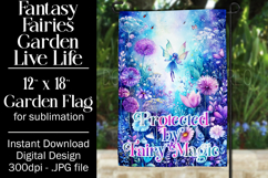 Fairy Garden Flag, Sublimation Fantasy Garden Flag Design 5 Product Image 1