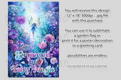 Fairy Garden Flag, Sublimation Fantasy Garden Flag Design 5 Product Image 2
