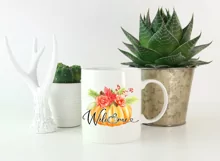 pumpkin and flowers sublimation design, welcome fall png Product Image 2