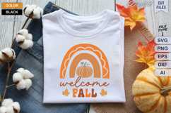 Welcome Fall SVG File | Fall Retro SVG Product Image 1
