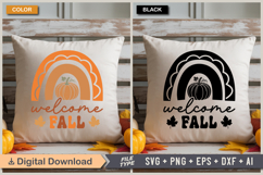 Welcome Fall SVG File | Fall Retro SVG Product Image 3
