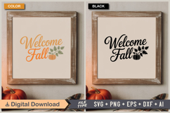 Welcome Fall SVG File | Fall SVG | Autumn SVG Product Image 5