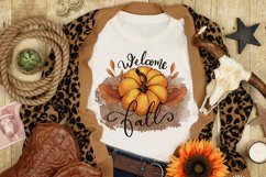Welcome Fall Season | Fall Sublimation Design Product Image 1