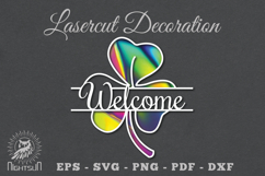 Welcome Flower Laser Cut SVG Product Image 1