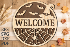 Welcome Halloween Sign SVG Product Image 1