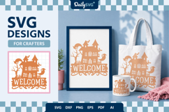 Halloween Haunted House Welcome SVG Product Image 2
