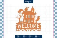 Halloween Haunted House Welcome SVG Product Image 1