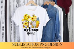 Welcome Home - Sunflower Sublimation Design Product Image 1