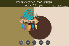Dreamcatcher Door Hanger SVG Product Image 3