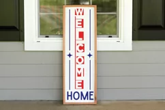 Welcome Home SVG, 4th Of July Porch Sign SVG Design Product Image 3