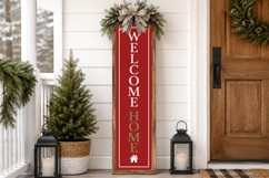 Christmas Porch Sign SVG Bundle 18 Vertical Designs Product Image 16