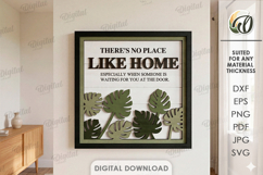 3D Home Sign Laser Cut. Home Decor. Wall Decor SVG Product Image 1