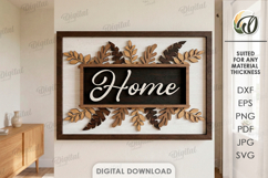 3D Welcome Home Signs Bundle Laser Cut. Wall Decor SVG Product Image 12