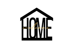 Welcome Home 3D Home Decoration Sign Laser Cut SVG Product Image 2