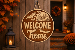 Welcome Home Fall Sign SVG Product Image 1