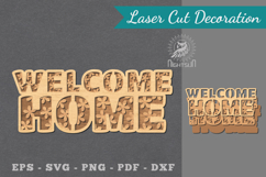 Welcome Home Laser Cut Sign Product Image 1