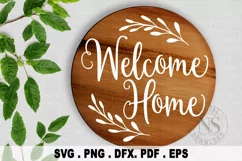 Welcome Home Sign SVG, Family SVG Product Image 1
