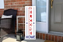 Welcome Home SVG, 4th Of July Porch Sign SVG Design Product Image 2