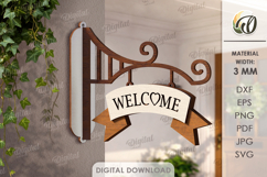 3D Welcome Home Wall Hangers Bunddle Lasercut. Home Sign SVG Product Image 6